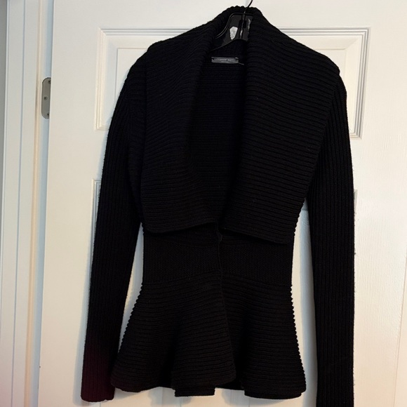 Alexander McQueen Sweaters - Alexander McQueen peplum rib knit sweater